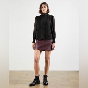 Ted Baker size 1 (US size 4) black long sleeve blouse